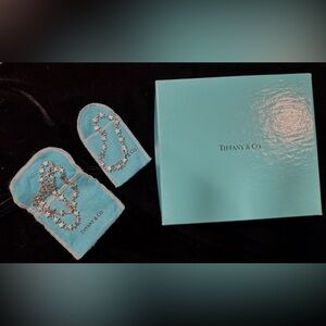 Genuine Tiffany & Co. Sterling Silver Star Necklace and Bracelet Set- Pre-loved